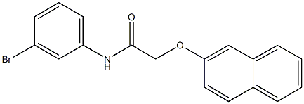 N-(3-bromophenyl)-2-(2-naphthyloxy)acetamide 구조식 이미지