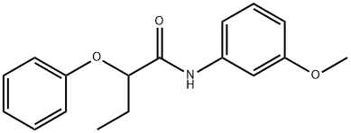 N-(3-methoxyphenyl)-2-phenoxybutanamide Structure