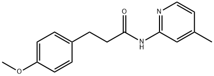 3-(4-methoxyphenyl)-N-(4-methyl-2-pyridinyl)propanamide Structure