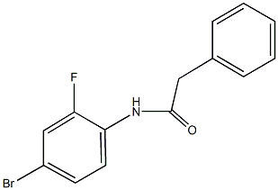 N-(4-bromo-2-fluorophenyl)-2-phenylacetamide 구조식 이미지