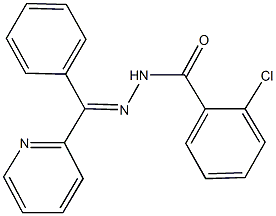 2-chloro-N'-[phenyl(2-pyridinyl)methylene]benzohydrazide Structure