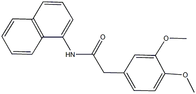 2-(3,4-dimethoxyphenyl)-N-(1-naphthyl)acetamide 구조식 이미지