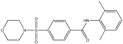 N-(2,6-dimethylphenyl)-4-(4-morpholinylsulfonyl)benzamide Structure