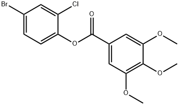 4-bromo-2-chlorophenyl 3,4,5-trimethoxybenzoate 구조식 이미지