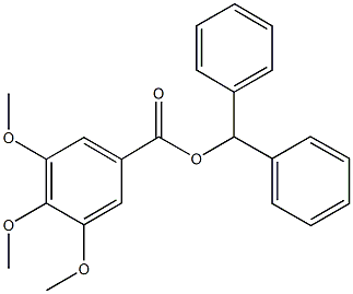 benzhydryl 3,4,5-trimethoxybenzoate 구조식 이미지