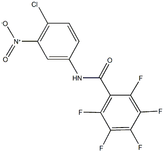 N-{4-chloro-3-nitrophenyl}-2,3,4,5,6-pentafluorobenzamide 구조식 이미지