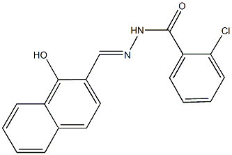 2-chloro-N'-[(1-hydroxy-2-naphthyl)methylene]benzohydrazide Structure