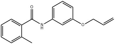 N-[3-(allyloxy)phenyl]-2-methylbenzamide Structure