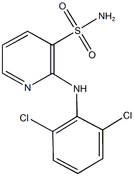 2-(2,6-dichloroanilino)-3-pyridinesulfonamide Structure