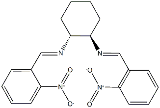 N~1~,N~2~-bis(2-nitrobenzylidene)-1,2-cyclohexanediamine 구조식 이미지