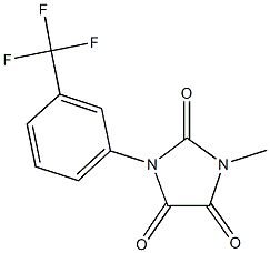 1-methyl-3-[3-(trifluoromethyl)phenyl]-2,4,5-imidazolidinetrione Structure