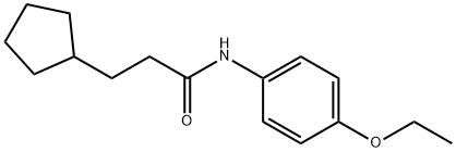 3-cyclopentyl-N-(4-ethoxyphenyl)propanamide 구조식 이미지