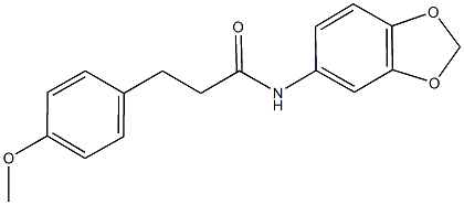 N-(1,3-benzodioxol-5-yl)-3-(4-methoxyphenyl)propanamide Structure