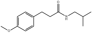 N-isobutyl-3-(4-methoxyphenyl)propanamide 구조식 이미지