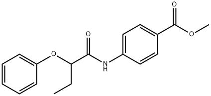 methyl 4-[(2-phenoxybutanoyl)amino]benzoate Structure