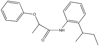 N-(2-sec-butylphenyl)-2-phenoxypropanamide 구조식 이미지