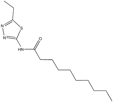 N-(5-ethyl-1,3,4-thiadiazol-2-yl)decanamide Structure