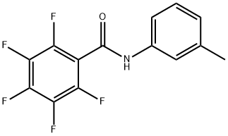 2,3,4,5,6-pentafluoro-N-(3-methylphenyl)benzamide 구조식 이미지