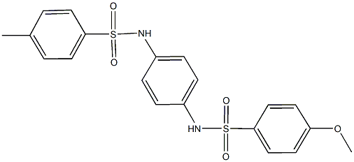 4-methoxy-N-(4-{[(4-methylphenyl)sulfonyl]amino}phenyl)benzenesulfonamide Structure