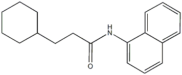 3-cyclohexyl-N-(1-naphthyl)propanamide 구조식 이미지