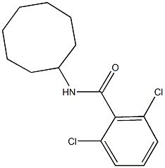 2,6-dichloro-N-cyclooctylbenzamide 구조식 이미지