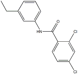 2,4-dichloro-N-(3-ethylphenyl)benzamide 구조식 이미지