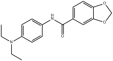 N-[4-(diethylamino)phenyl]-1,3-benzodioxole-5-carboxamide Structure