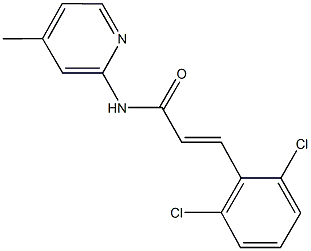 3-(2,6-dichlorophenyl)-N-(4-methyl-2-pyridinyl)acrylamide 구조식 이미지