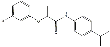 2-(3-chlorophenoxy)-N-(4-isopropylphenyl)propanamide Structure