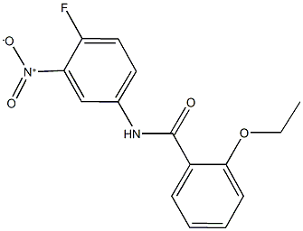 2-ethoxy-N-{4-fluoro-3-nitrophenyl}benzamide 구조식 이미지