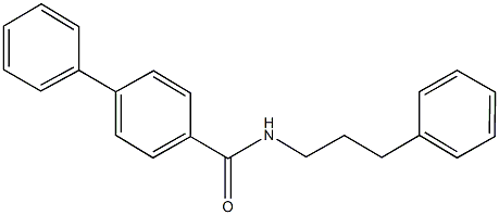 N-(3-phenylpropyl)[1,1'-biphenyl]-4-carboxamide 구조식 이미지