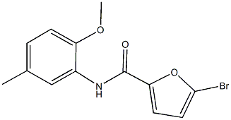 5-bromo-N-(2-methoxy-5-methylphenyl)-2-furamide 구조식 이미지