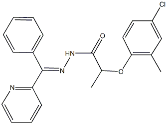 2-(4-chloro-2-methylphenoxy)-N'-[phenyl(2-pyridinyl)methylene]propanohydrazide 구조식 이미지