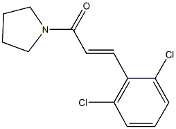 1-[3-(2,6-dichlorophenyl)acryloyl]pyrrolidine 구조식 이미지