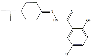 N'-(4-tert-butylcyclohexylidene)-5-chloro-2-hydroxybenzohydrazide Structure