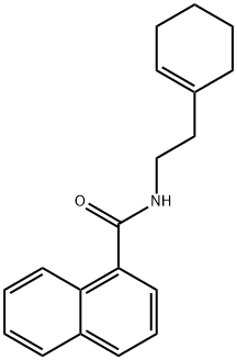 N-[2-(1-cyclohexen-1-yl)ethyl]-1-naphthamide 구조식 이미지