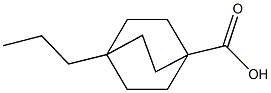 4-propylbicyclo[2.2.2]octane-1-carboxylic acid Structure