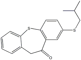 8-(isobutylsulfanyl)dibenzo[b,f]thiepin-10(11H)-one Structure
