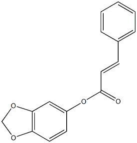 1,3-benzodioxol-5-yl 3-phenylacrylate Structure