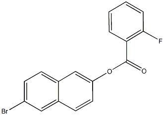 6-bromo-2-naphthyl2-fluorobenzoate Structure