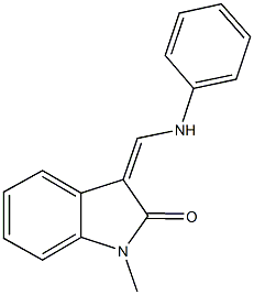 3-(anilinomethylene)-1-methyl-1,3-dihydro-2H-indol-2-one 구조식 이미지