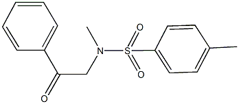 N,4-dimethyl-N-(2-oxo-2-phenylethyl)benzenesulfonamide 구조식 이미지