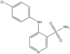 4-(4-chloroanilino)-3-pyridinesulfonamide Structure