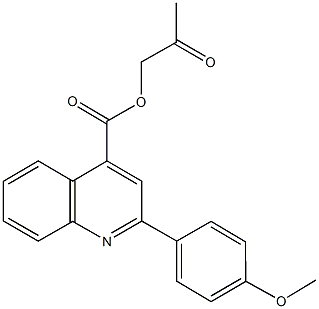 2-oxopropyl 2-(4-methoxyphenyl)-4-quinolinecarboxylate 구조식 이미지