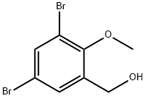 (3,5-dibromo-2-methoxyphenyl)methanol Structure