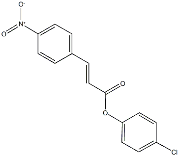 4-chlorophenyl 3-{4-nitrophenyl}acrylate Structure