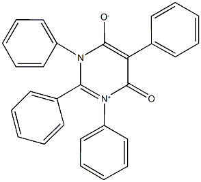 6-oxo-1,2,3,5-tetraphenyl-3,6-dihydropyrimidin-1-ium-4-olate 구조식 이미지