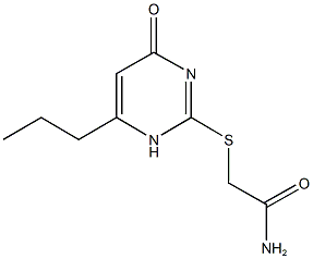 2-[(4-oxo-6-propyl-1,4-dihydro-2-pyrimidinyl)sulfanyl]acetamide Structure