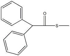 S-methyl diphenylethanethioate 구조식 이미지