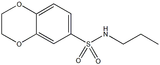 N-propyl-2,3-dihydro-1,4-benzodioxine-6-sulfonamide Structure